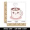 Cute Kawaii Hot Chocolate Waterproof Vinyl Phone Tablet Laptop Water Bottle Sticker Set - 5 Pack